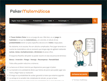 Tablet Screenshot of pokermatematicas.com